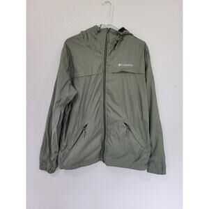 Columbia Men's Green‎ Windbreaker Jacket size Medium #16